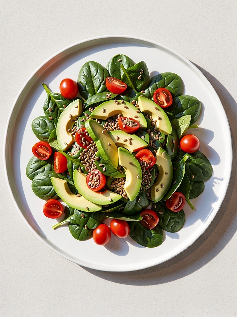 Plato de vegetales frescos